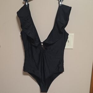 Elegant Black One-Piece Swimsuit